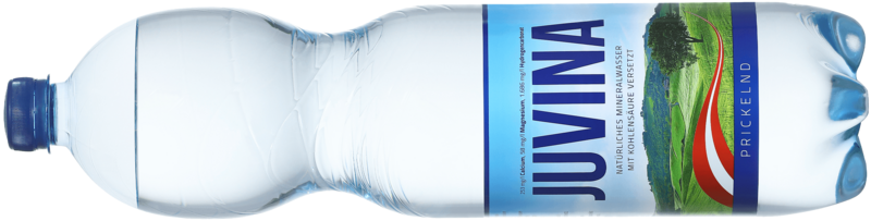 Natürliches Mineralwasser aus dem Burgenland: eine 1,5-Liter-Flasche JUVINA prickelnd