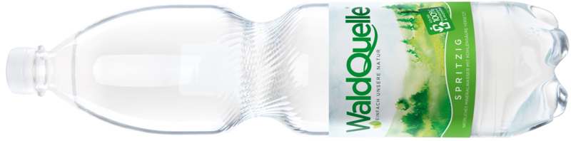 Foto: Waldquelle Kobersdorf GmbH Natürliches Mineralwasser aus dem Burgenland: eine 1,5-Liter-Flasche Waldquelle spritzig