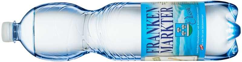 Foto: Frankenmarkter Mineralwasser / Starzinger GmbH & CO KG Natürliches Mineralwasser aus Oberösterreich: eine 1,5-Liter-Flasche Frankenmarkter classic